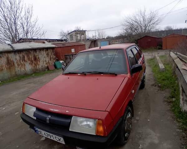 Червоний ВАЗ 2109, об'ємом двигуна 1.29 л та пробігом 250 тис. км за 1000 $, фото 1 на Automoto.ua
