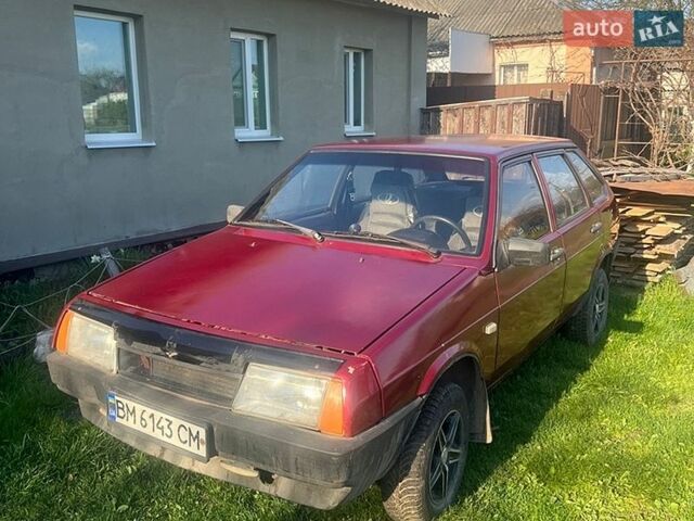 Красный ВАЗ 2109, объемом двигателя 1.29 л и пробегом 300 тыс. км за 1100 $, фото 1 на Automoto.ua
