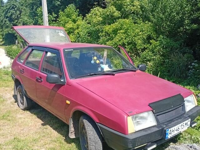 Красный ВАЗ 2109, объемом двигателя 1.5 л и пробегом 64 тыс. км за 652 $, фото 1 на Automoto.ua