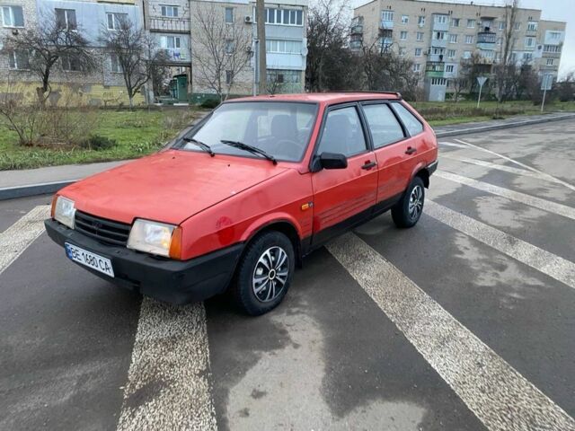 Красный ВАЗ 2109, объемом двигателя 1.5 л и пробегом 220 тыс. км за 900 $, фото 1 на Automoto.ua