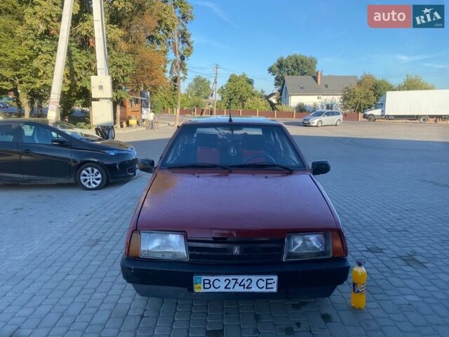 Красный ВАЗ 2109, объемом двигателя 1.3 л и пробегом 200 тыс. км за 450 $, фото 1 на Automoto.ua