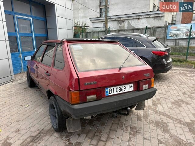 Красный ВАЗ 2109, объемом двигателя 1.1 л и пробегом 100 тыс. км за 750 $, фото 1 на Automoto.ua