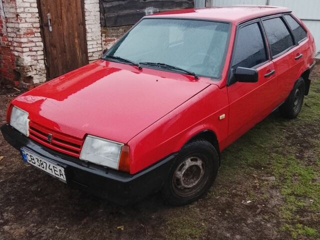 Красный ВАЗ 2109, объемом двигателя 1.5 л и пробегом 170 тыс. км за 900 $, фото 1 на Automoto.ua