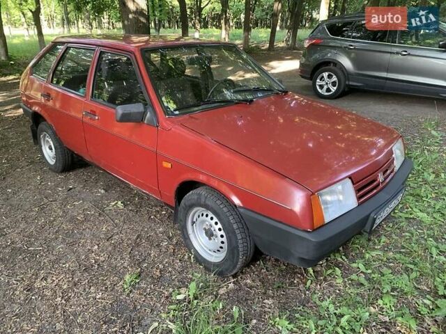 Красный ВАЗ 2109, объемом двигателя 1.5 л и пробегом 90 тыс. км за 1800 $, фото 1 на Automoto.ua