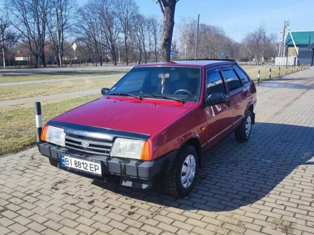 Красный ВАЗ 2109, объемом двигателя 1.5 л и пробегом 1 тыс. км за 650 $, фото 1 на Automoto.ua