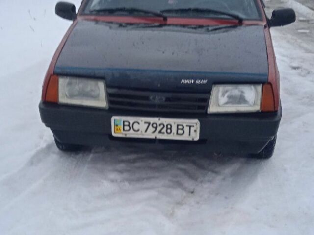 Красный ВАЗ 2109, объемом двигателя 1.5 л и пробегом 60 тыс. км за 600 $, фото 1 на Automoto.ua