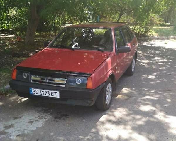 Красный ВАЗ 2109, объемом двигателя 1.5 л и пробегом 100 тыс. км за 1600 $, фото 1 на Automoto.ua