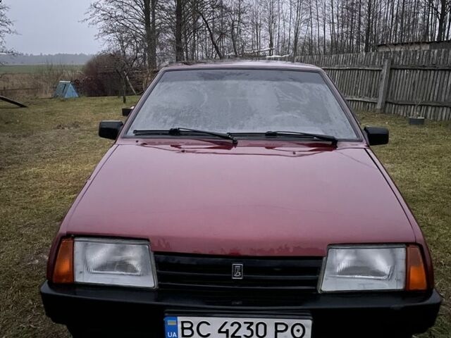 Красный ВАЗ 2109, объемом двигателя 1.5 л и пробегом 150 тыс. км за 1000 $, фото 1 на Automoto.ua