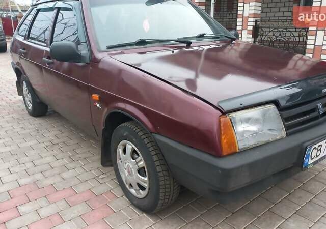 Красный ВАЗ 2109, объемом двигателя 1.6 л и пробегом 160 тыс. км за 1850 $, фото 1 на Automoto.ua