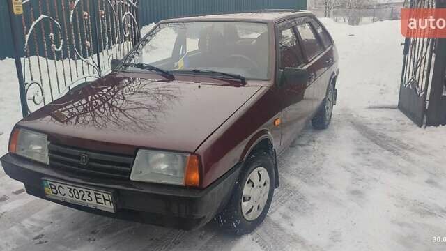 Красный ВАЗ 2109, объемом двигателя 1.6 л и пробегом 96 тыс. км за 2100 $, фото 1 на Automoto.ua