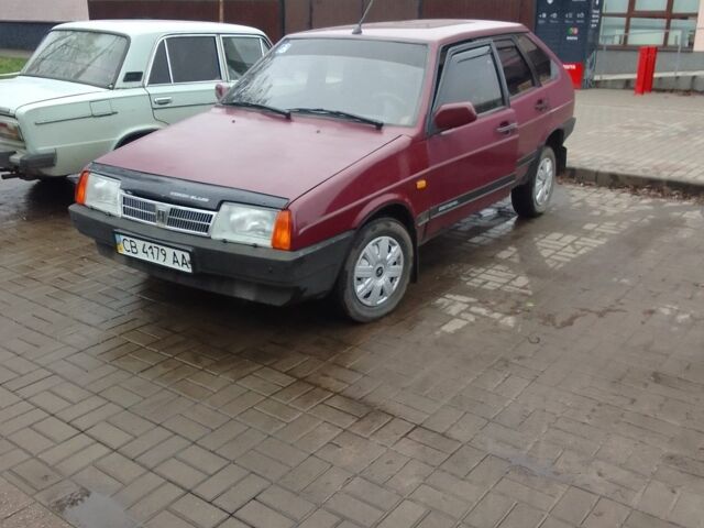 Красный ВАЗ 2109, объемом двигателя 1.3 л и пробегом 150 тыс. км за 1065 $, фото 1 на Automoto.ua