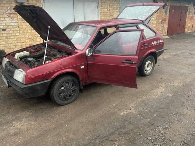 Красный ВАЗ 2109, объемом двигателя 1.3 л и пробегом 150 тыс. км за 550 $, фото 1 на Automoto.ua