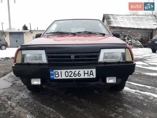 Красный ВАЗ 2109, объемом двигателя 1.5 л и пробегом 555 тыс. км за 1200 $, фото 1 на Automoto.ua