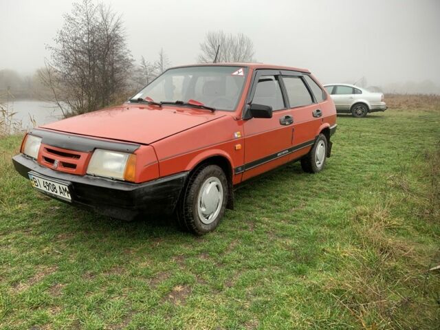 Красный ВАЗ 2109, объемом двигателя 1.3 л и пробегом 58 тыс. км за 992 $, фото 1 на Automoto.ua