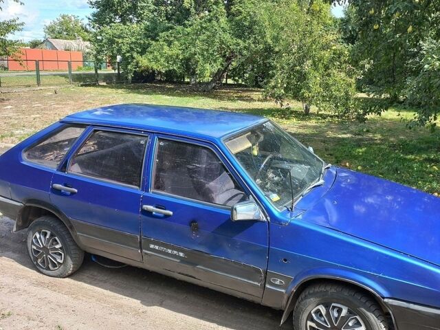 Синий ВАЗ 2109, объемом двигателя 1.3 л и пробегом 350 тыс. км за 480 $, фото 1 на Automoto.ua