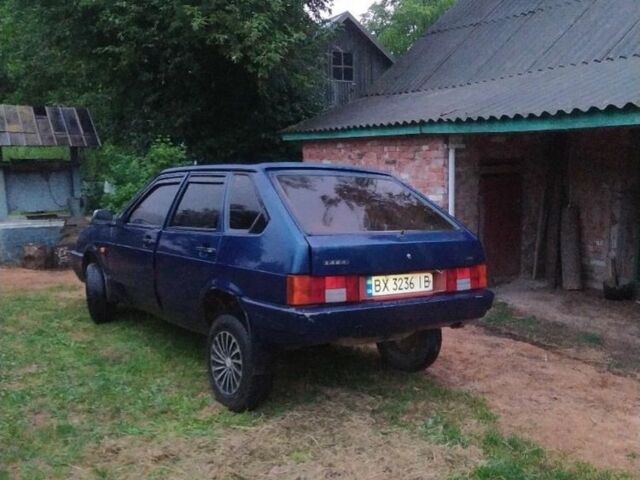Синий ВАЗ 2109, объемом двигателя 1.3 л и пробегом 300 тыс. км за 400 $, фото 1 на Automoto.ua