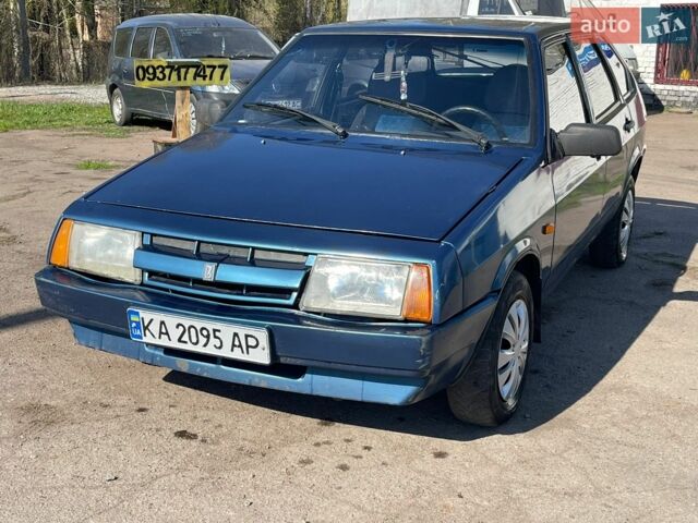 Синий ВАЗ 2109, объемом двигателя 1.3 л и пробегом 100 тыс. км за 600 $, фото 1 на Automoto.ua