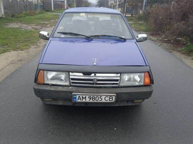 Синий ВАЗ 2109, объемом двигателя 1.5 л и пробегом 100 тыс. км за 800 $, фото 1 на Automoto.ua