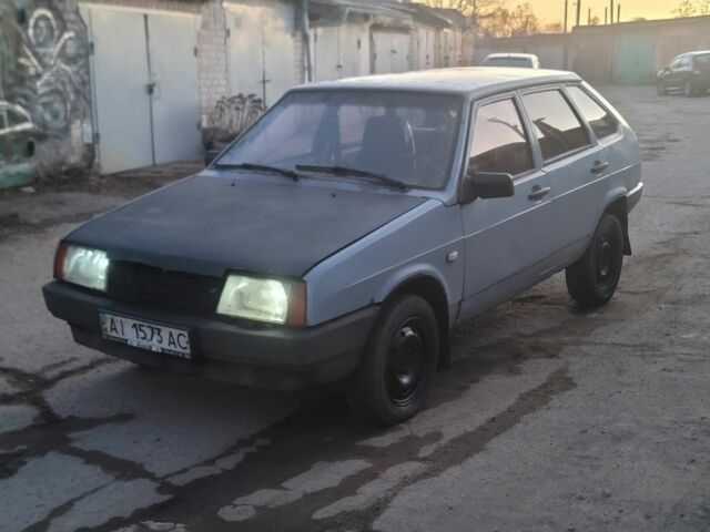 Синий ВАЗ 2109, объемом двигателя 1 л и пробегом 333 тыс. км за 400 $, фото 1 на Automoto.ua