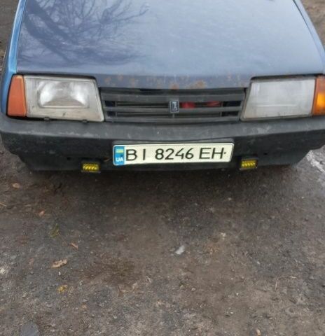 Синий ВАЗ 2109, объемом двигателя 1.3 л и пробегом 360 тыс. км за 619 $, фото 1 на Automoto.ua