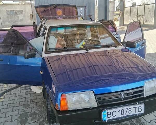 Синий ВАЗ 2109, объемом двигателя 1.3 л и пробегом 43 тыс. км за 750 $, фото 1 на Automoto.ua