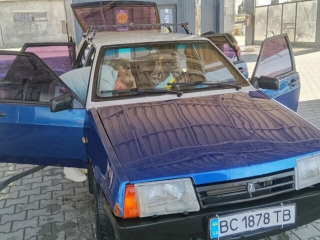 Синий ВАЗ 2109, объемом двигателя 1.3 л и пробегом 43 тыс. км за 750 $, фото 1 на Automoto.ua