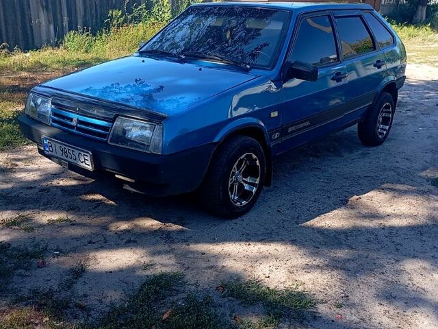 Синий ВАЗ 2109, объемом двигателя 1.5 л и пробегом 125 тыс. км за 1600 $, фото 1 на Automoto.ua