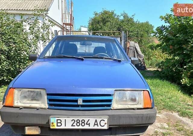Синий ВАЗ 2109, объемом двигателя 1.5 л и пробегом 65 тыс. км за 800 $, фото 1 на Automoto.ua