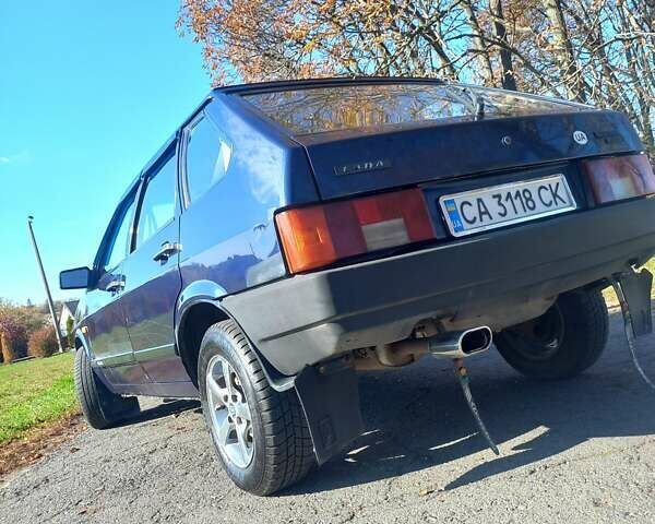 Синий ВАЗ 2109, объемом двигателя 1.45 л и пробегом 350 тыс. км за 1100 $, фото 1 на Automoto.ua