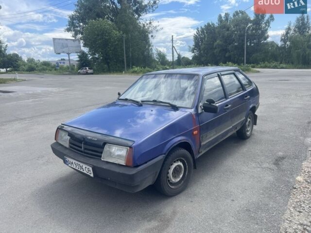 Синий ВАЗ 2109, объемом двигателя 1.5 л и пробегом 96 тыс. км за 450 $, фото 1 на Automoto.ua