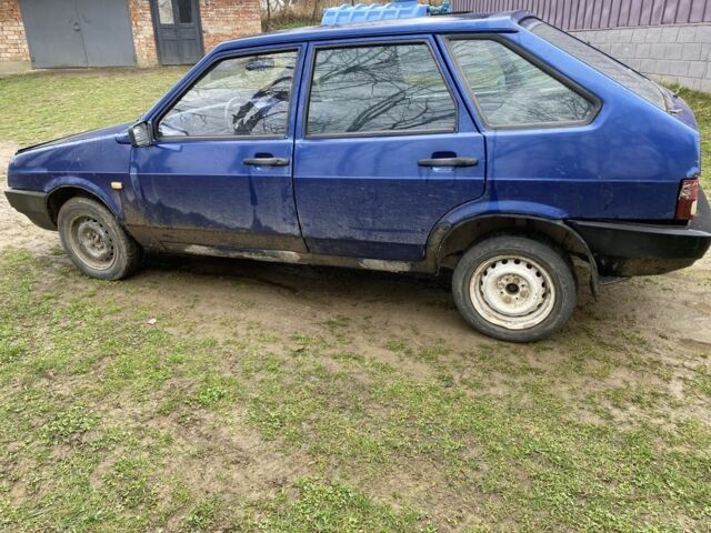 Синий ВАЗ 2109, объемом двигателя 1.3 л и пробегом 200 тыс. км за 600 $, фото 1 на Automoto.ua