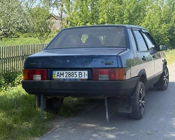 Синий ВАЗ 2109, объемом двигателя 1.5 л и пробегом 200 тыс. км за 1200 $, фото 1 на Automoto.ua