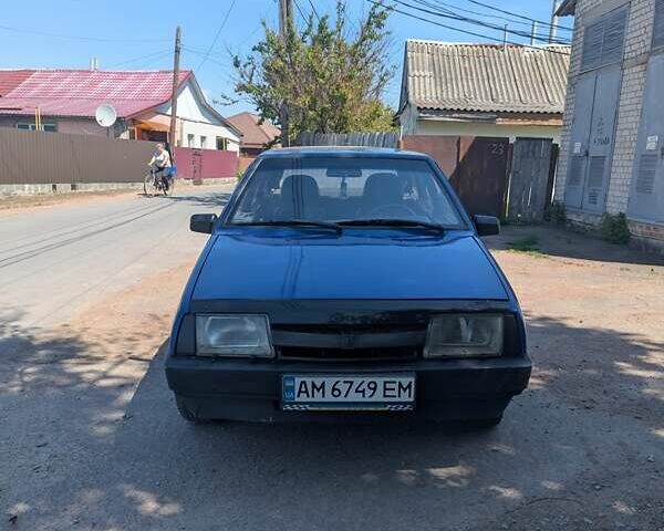 Синий ВАЗ 2109, объемом двигателя 1.5 л и пробегом 174 тыс. км за 1600 $, фото 1 на Automoto.ua
