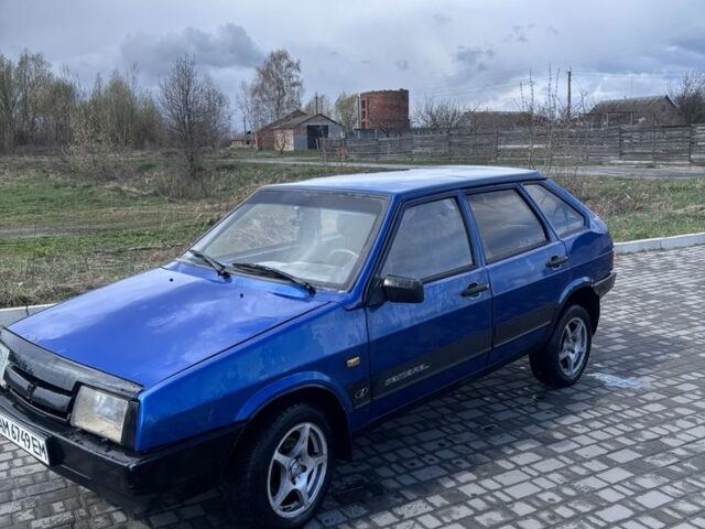 Синій ВАЗ 2109, об'ємом двигуна 1.5 л та пробігом 250 тис. км за 1600 $, фото 1 на Automoto.ua