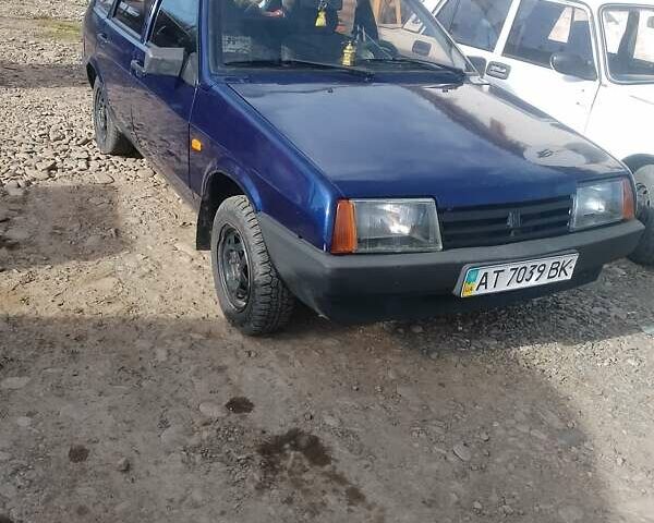 Синий ВАЗ 2109, объемом двигателя 1.6 л и пробегом 385 тыс. км за 1600 $, фото 1 на Automoto.ua