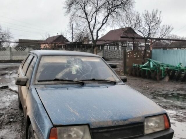 Синий ВАЗ 2109, объемом двигателя 1.5 л и пробегом 190 тыс. км за 500 $, фото 1 на Automoto.ua