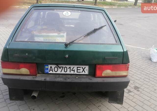 Зеленый ВАЗ 2109, объемом двигателя 1.5 л и пробегом 240 тыс. км за 1100 $, фото 1 на Automoto.ua