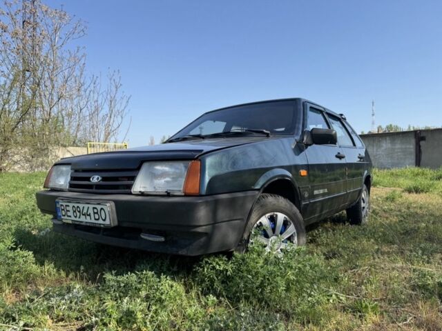 Зеленый ВАЗ 2109, объемом двигателя 1.5 л и пробегом 91 тыс. км за 1300 $, фото 1 на Automoto.ua