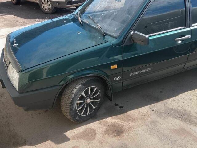 Зеленый ВАЗ 2109, объемом двигателя 1 л и пробегом 222 тыс. км за 1599 $, фото 1 на Automoto.ua
