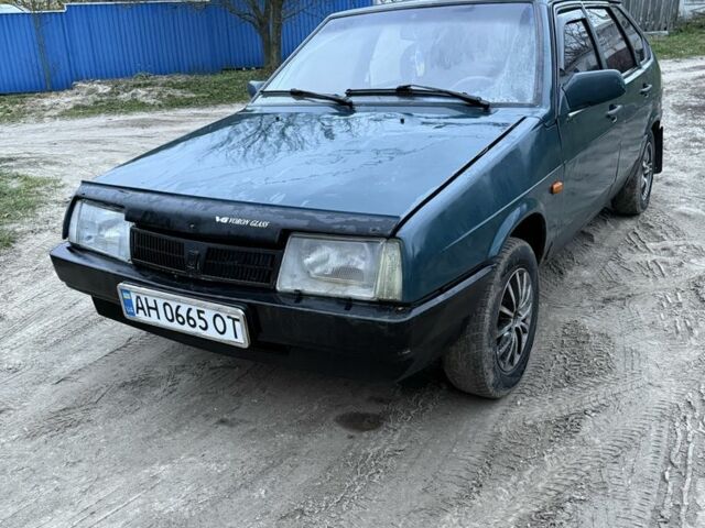 Зеленый ВАЗ 2109, объемом двигателя 1.5 л и пробегом 150 тыс. км за 750 $, фото 1 на Automoto.ua