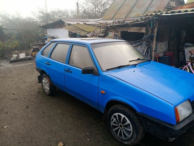 Синий ВАЗ 21093, объемом двигателя 1 л и пробегом 77 тыс. км за 950 $, фото 1 на Automoto.ua