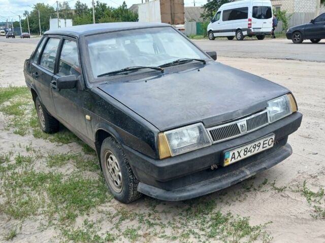 Черный ВАЗ 21099, объемом двигателя 1.3 л и пробегом 334 тыс. км за 780 $, фото 1 на Automoto.ua