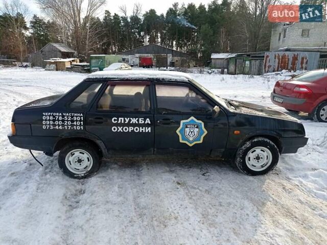 Черный ВАЗ 21099, объемом двигателя 1.5 л и пробегом 85 тыс. км за 1200 $, фото 1 на Automoto.ua