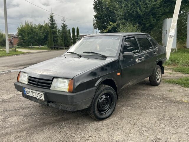 Черный ВАЗ 21099, объемом двигателя 1.5 л и пробегом 200 тыс. км за 1050 $, фото 1 на Automoto.ua