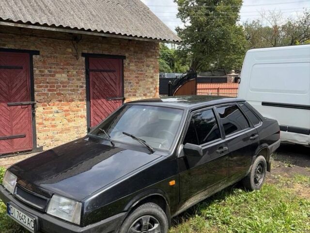 Черный ВАЗ 21099, объемом двигателя 1.5 л и пробегом 100 тыс. км за 1659 $, фото 1 на Automoto.ua