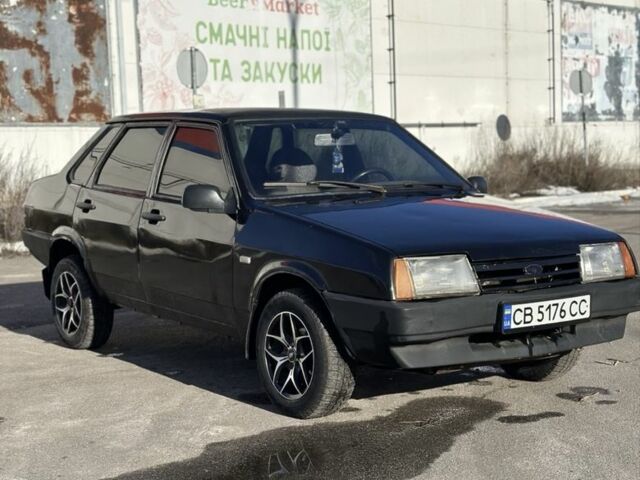 Чорний ВАЗ 21099, об'ємом двигуна 1.6 л та пробігом 200 тис. км за 619 $, фото 1 на Automoto.ua