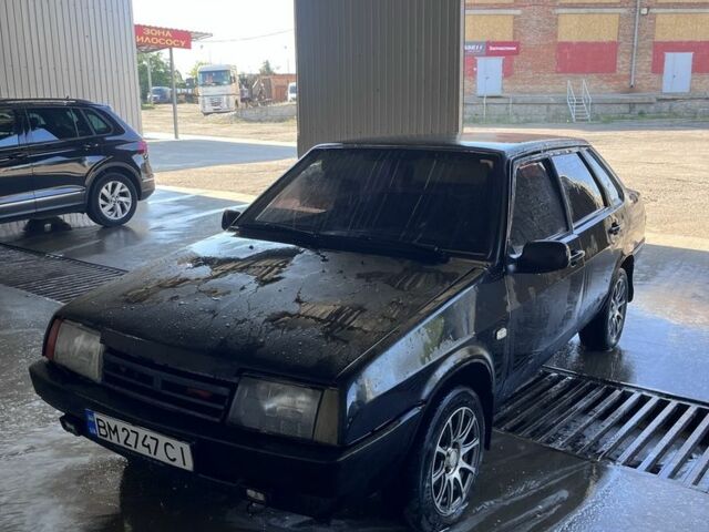 Черный ВАЗ 21099, объемом двигателя 1.6 л и пробегом 150 тыс. км за 671 $, фото 1 на Automoto.ua