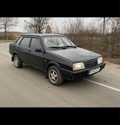 Черный ВАЗ 21099, объемом двигателя 1.6 л и пробегом 200 тыс. км за 1100 $, фото 1 на Automoto.ua