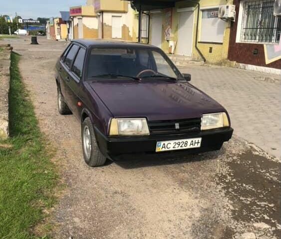Фиолетовый ВАЗ 21099, объемом двигателя 1.5 л и пробегом 200 тыс. км за 750 $, фото 1 на Automoto.ua