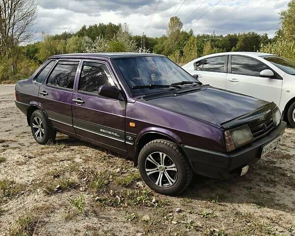 Фіолетовий ВАЗ 21099, об'ємом двигуна 1.5 л та пробігом 100 тис. км за 2000 $, фото 1 на Automoto.ua